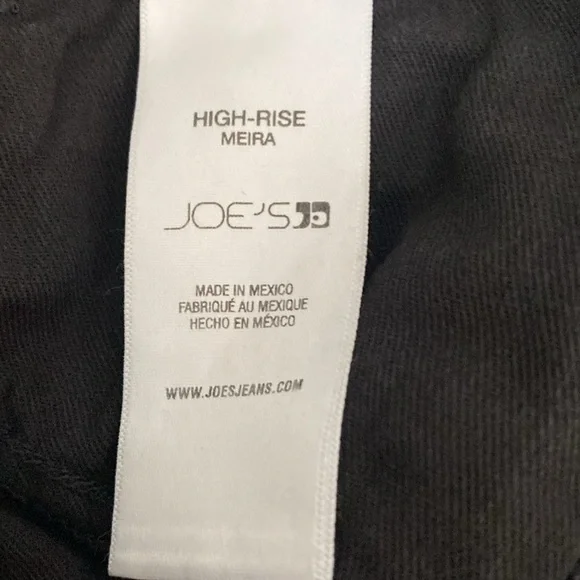 Joe’s High Rise Meira Wide Leg Ankle Black Jeans NWT Size 26 - Picture 9 of 9